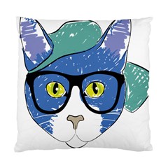 Drawing Cat Pet Feline Pencil Standard Cushion Case (two Sides) by Sapixe