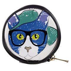 Drawing Cat Pet Feline Pencil Mini Makeup Bags