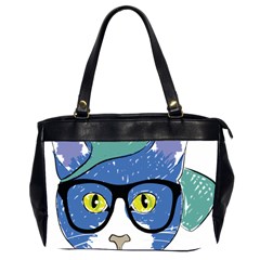 Drawing Cat Pet Feline Pencil Office Handbags (2 Sides) 