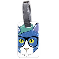 Drawing Cat Pet Feline Pencil Luggage Tags (Two Sides)