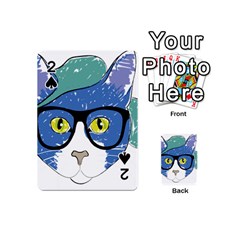 Drawing Cat Pet Feline Pencil Playing Cards 54 (mini)  by Sapixe
