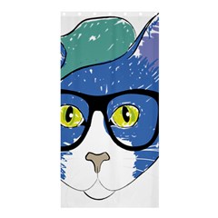 Drawing Cat Pet Feline Pencil Shower Curtain 36  x 72  (Stall) 