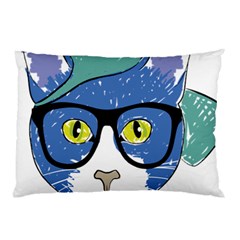 Drawing Cat Pet Feline Pencil Pillow Case (Two Sides)