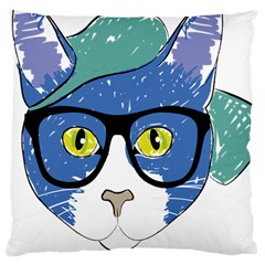 Drawing Cat Pet Feline Pencil Large Cushion Case (One Side)