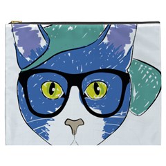 Drawing Cat Pet Feline Pencil Cosmetic Bag (xxxl)  by Sapixe