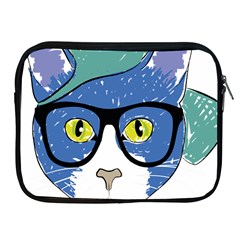 Drawing Cat Pet Feline Pencil Apple iPad 2/3/4 Zipper Cases