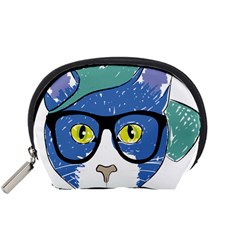 Drawing Cat Pet Feline Pencil Accessory Pouches (Small) 