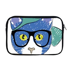 Drawing Cat Pet Feline Pencil Apple Macbook Pro 17  Zipper Case by Sapixe