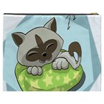 Kitten Kitty Cat Sleeping Sleep Cosmetic Bag (XXXL)  Back