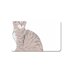 Kitten Cat Drawing Line Art Line Magnet (name Card) by Sapixe