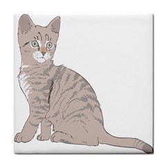 Kitten Cat Drawing Line Art Line Face Towel