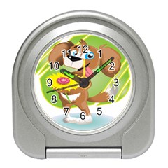 Dog Character Animal Flower Cute Travel Alarm Clocks