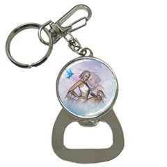 Fairy In The Sky With Fantasy Bird Bottle Opener Key Chains by FantasyWorld7