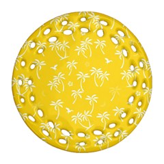 Tropical Pattern Round Filigree Ornament (two Sides) by Valentinaart