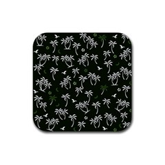 Tropical Pattern Rubber Coaster (square) 