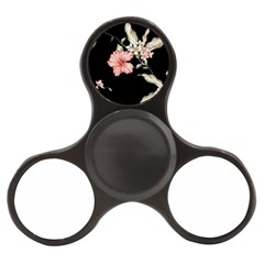 Beautiful Tropical Black Pink Florals  Finger Spinner