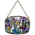 Graffiti wall cartoon style art Chain Purses (One Side)  Front