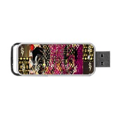  Multi Pattern Purple Gold Silver Lighting Icons Created By Kiekie Strickland  Portable Usb Flash (two Sides) by flipstylezfashionsLLC