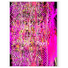 Hot Pink Mess Snakeskin Inspired  Drawstring Bag (small) by flipstylezfashionsLLC