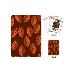 Pattern Leaf Plant Decoration Playing Cards (mini)  by Nexatart