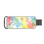 Abstract Pattern Color Art Texture Portable USB Flash (Two Sides) Front