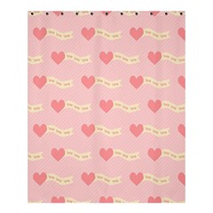Heart Love Pattern Shower Curtain 60  X 72  (medium)  by Nexatart