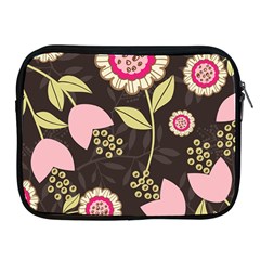 Flowers Wallpaper Floral Decoration Apple Ipad 2/3/4 Zipper Cases by Nexatart