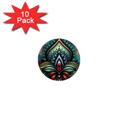 Decoration Pattern Ornate Art 1  Mini Magnet (10 Pack)  by Nexatart