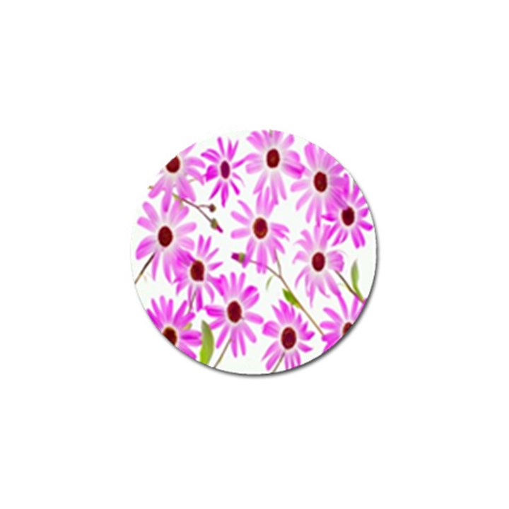 Pink Purple Daisies Design Flowers Golf Ball Marker