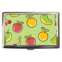 Seamless Pattern Healthy Fruit Cigarette Money Cases by Nexatart