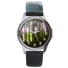 Tree of Trees Round Metal Watch