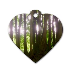 Tree of Trees Dog Tag Heart (Two Sides)