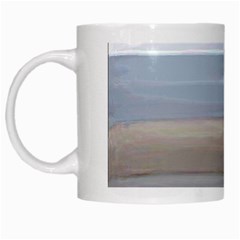 Pompey Beach White Mugs by DeneWestUK