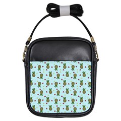 Pineapple Watermelon Fruit Lime Girls Sling Bags by Nexatart