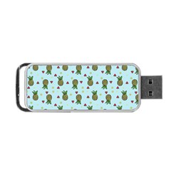 Pineapple Watermelon Fruit Lime Portable Usb Flash (two Sides)