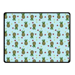 Pineapple Watermelon Fruit Lime Double Sided Fleece Blanket (small)  by Nexatart