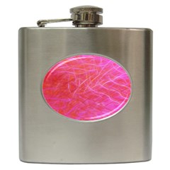 Pink Background Abstract Texture Hip Flask (6 Oz) by Nexatart