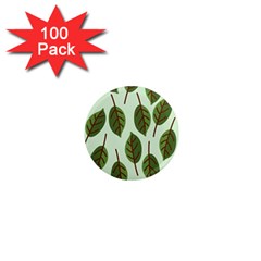 Design Pattern Background Green 1  Mini Magnets (100 Pack)  by Nexatart