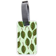 Design Pattern Background Green Luggage Tags (one Side)  by Nexatart