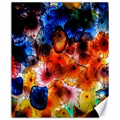 Ornament Color Vivid Pattern Art Canvas 8  X 10 