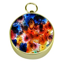 Ornament Color Vivid Pattern Art Gold Compasses