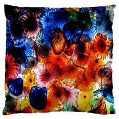 Ornament Color Vivid Pattern Art Standard Flano Cushion Case (two Sides) by Nexatart