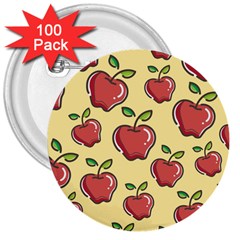 Seamless Pattern Healthy Fruit 3  Buttons (100 Pack)  by Nexatart