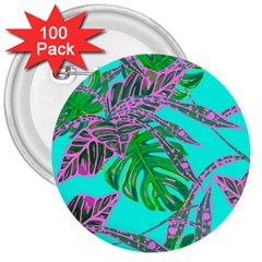 Painting Oil Leaves Nature Reason 3  Buttons (100 pack) 