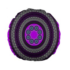 Round Pattern Ethnic Design Standard 15  Premium Round Cushions by Nexatart