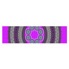 Round Pattern Ethnic Design Satin Scarf (oblong) by Nexatart