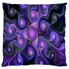 Abstract Pattern Fractal Wallpaper Large Flano Cushion Case (one Side) by Nexatart