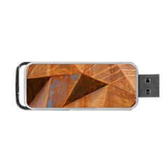 Steel Corten Steel Brown Steel Portable Usb Flash (two Sides) by Nexatart