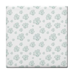 Pastel Floral Motif Pattern Tile Coasters by dflcprints