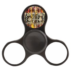 Retro Orange Black And White Liquid Gold  By Kiekie Strickland Finger Spinner by flipstylezfashionsLLC